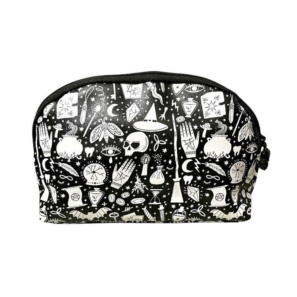 Spooky Season Cosmetic Bag Black/White